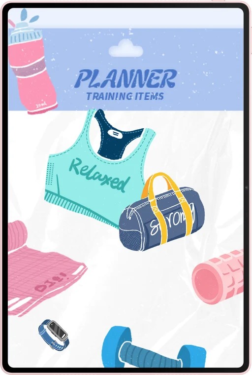 HUAWEI MatePad Air shown in portrait orientation with a colorful planner page.