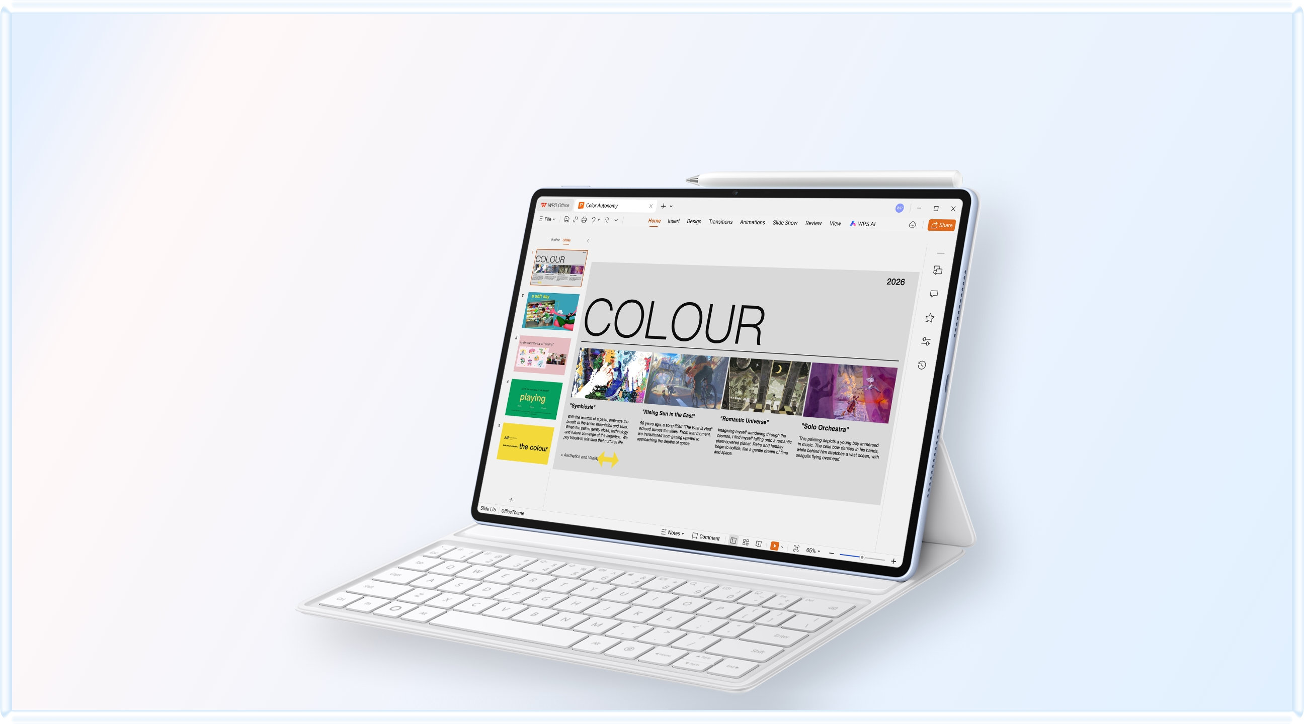 HUAWEI MatePad Air with compatible keyboard and stylus